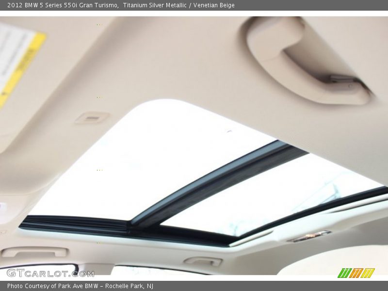 Titanium Silver Metallic / Venetian Beige 2012 BMW 5 Series 550i Gran Turismo