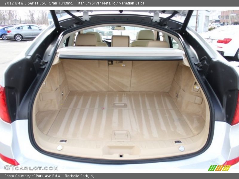 Titanium Silver Metallic / Venetian Beige 2012 BMW 5 Series 550i Gran Turismo