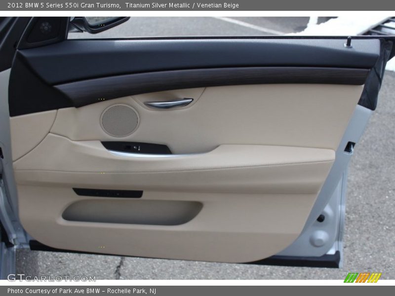 Titanium Silver Metallic / Venetian Beige 2012 BMW 5 Series 550i Gran Turismo