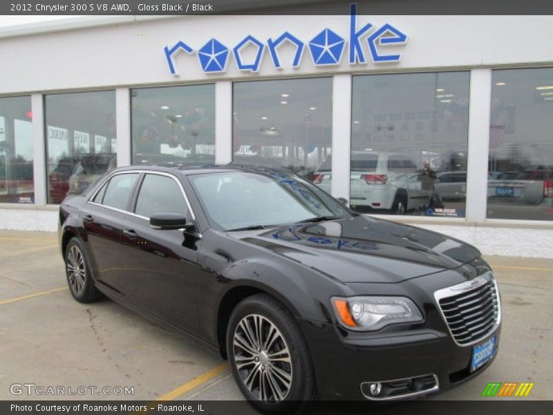 Gloss Black / Black 2012 Chrysler 300 S V8 AWD