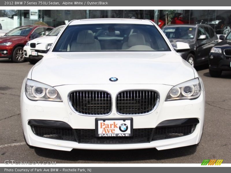 Alpine White / Oyster/Black 2012 BMW 7 Series 750Li Sedan