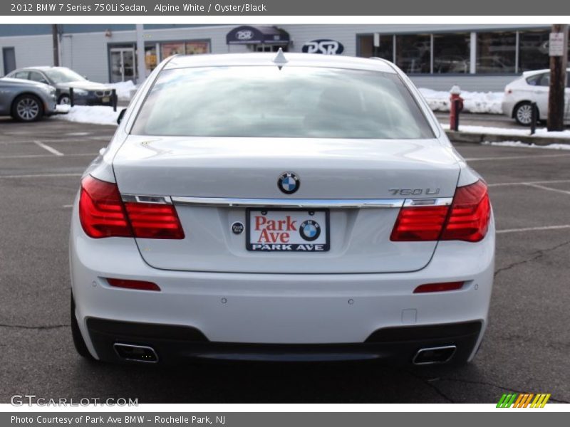 Alpine White / Oyster/Black 2012 BMW 7 Series 750Li Sedan