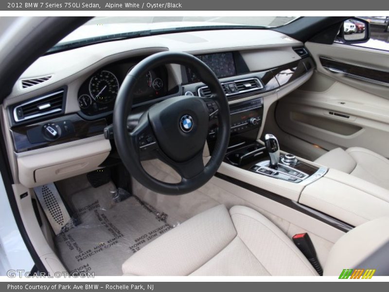 Alpine White / Oyster/Black 2012 BMW 7 Series 750Li Sedan