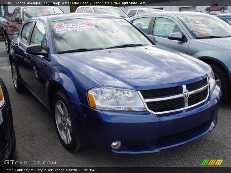 Deep Water Blue Pearl / Dark Slate Gray/Light Slate Gray 2008 Dodge Avenger SXT