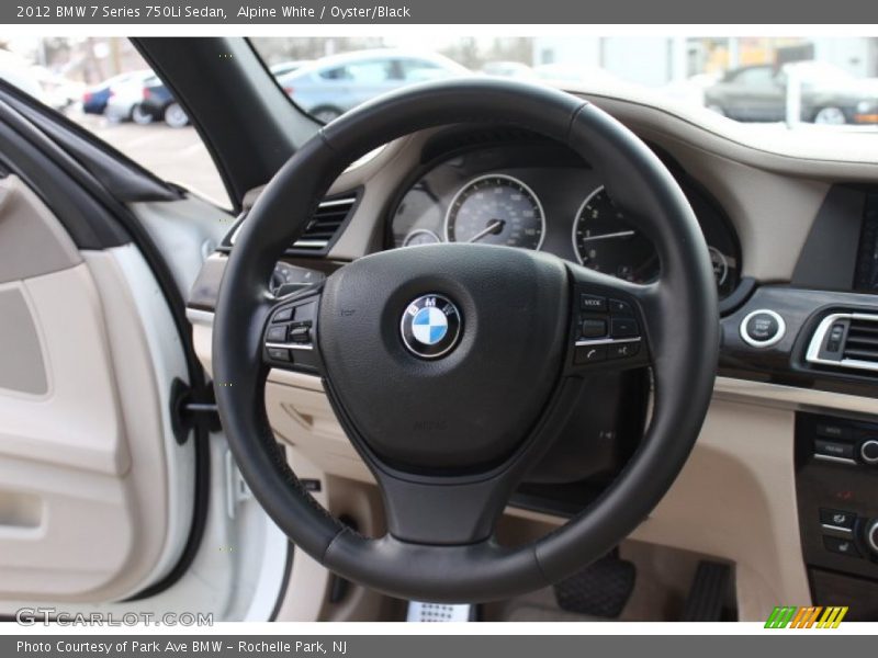 Alpine White / Oyster/Black 2012 BMW 7 Series 750Li Sedan