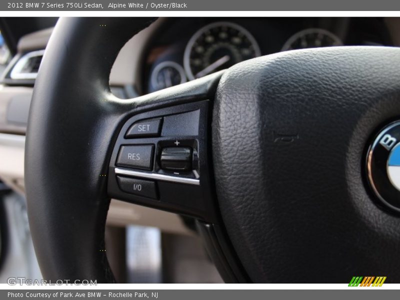 Alpine White / Oyster/Black 2012 BMW 7 Series 750Li Sedan