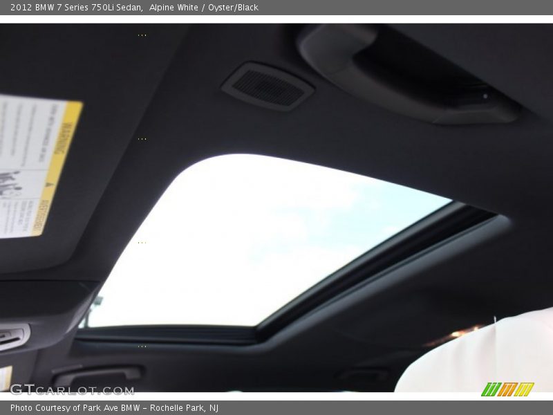 Alpine White / Oyster/Black 2012 BMW 7 Series 750Li Sedan