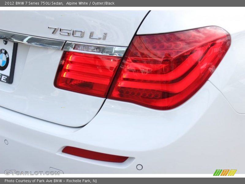 Alpine White / Oyster/Black 2012 BMW 7 Series 750Li Sedan
