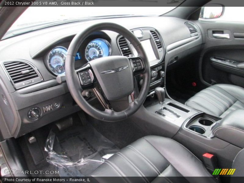 Black Interior - 2012 300 S V8 AWD 