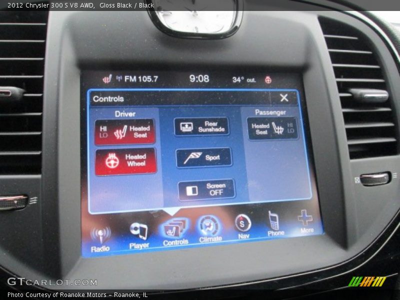 Gloss Black / Black 2012 Chrysler 300 S V8 AWD