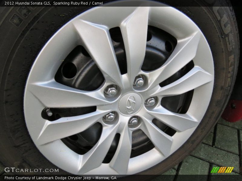 Sparkling Ruby Red / Camel 2012 Hyundai Sonata GLS