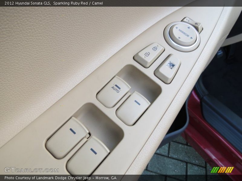 Sparkling Ruby Red / Camel 2012 Hyundai Sonata GLS