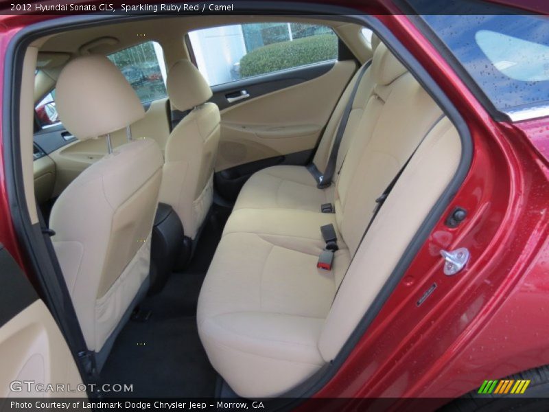 Sparkling Ruby Red / Camel 2012 Hyundai Sonata GLS