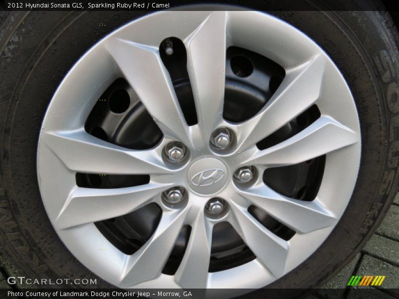 Sparkling Ruby Red / Camel 2012 Hyundai Sonata GLS