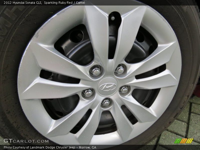 Sparkling Ruby Red / Camel 2012 Hyundai Sonata GLS