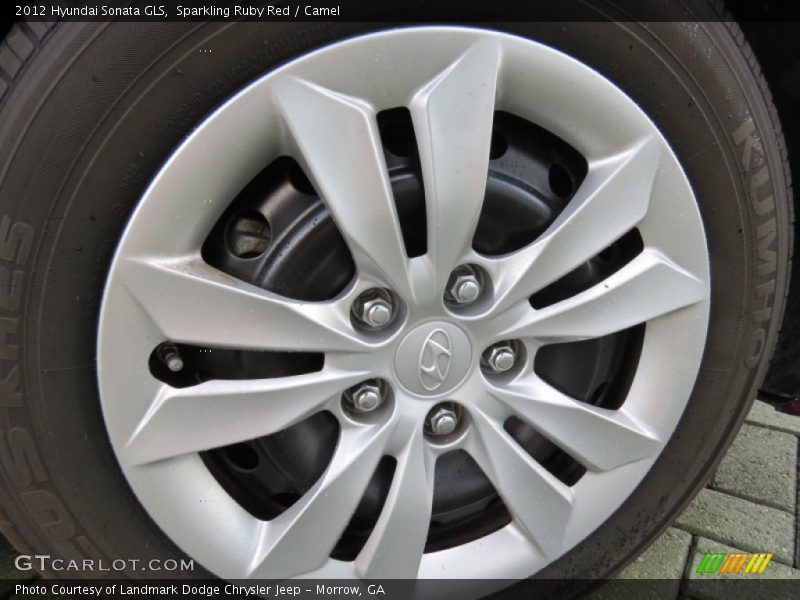 Sparkling Ruby Red / Camel 2012 Hyundai Sonata GLS