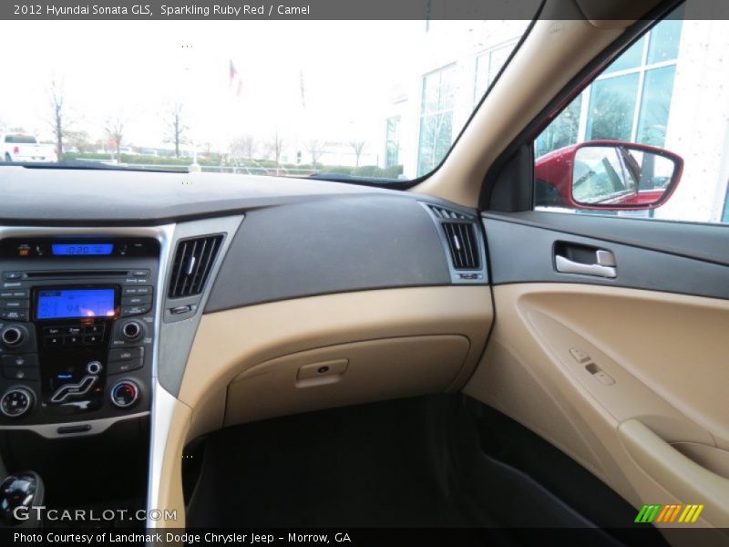 Sparkling Ruby Red / Camel 2012 Hyundai Sonata GLS