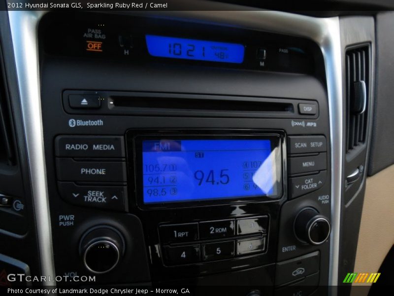 Sparkling Ruby Red / Camel 2012 Hyundai Sonata GLS