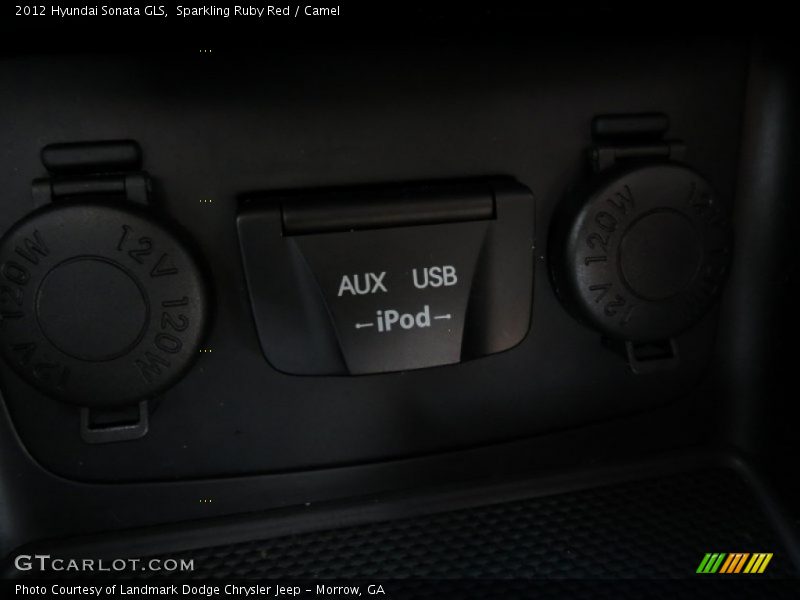 Sparkling Ruby Red / Camel 2012 Hyundai Sonata GLS