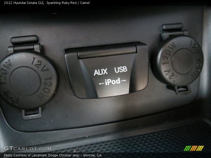 Sparkling Ruby Red / Camel 2012 Hyundai Sonata GLS