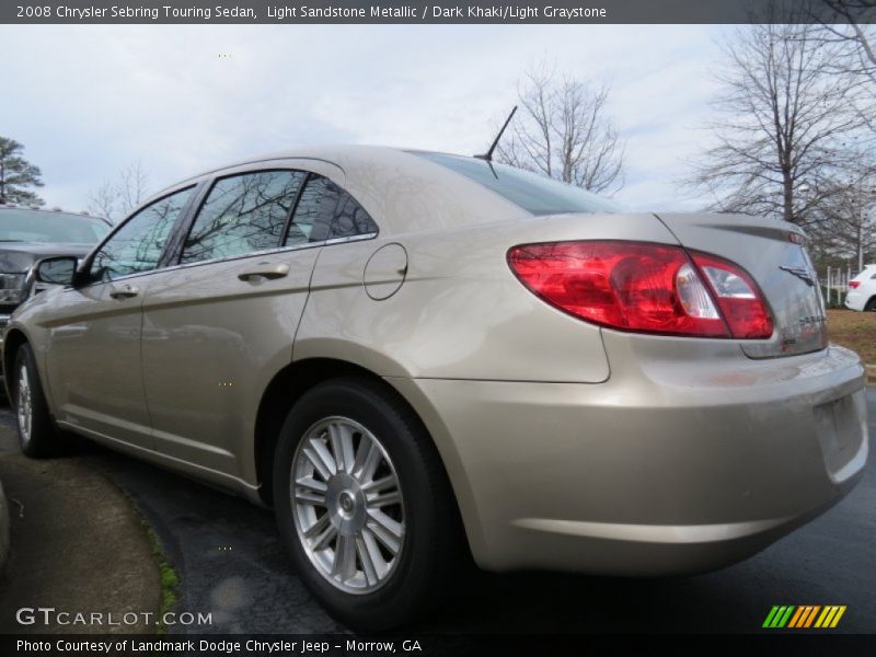 Light Sandstone Metallic / Dark Khaki/Light Graystone 2008 Chrysler Sebring Touring Sedan