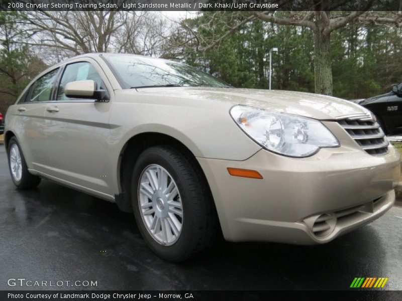 Light Sandstone Metallic / Dark Khaki/Light Graystone 2008 Chrysler Sebring Touring Sedan