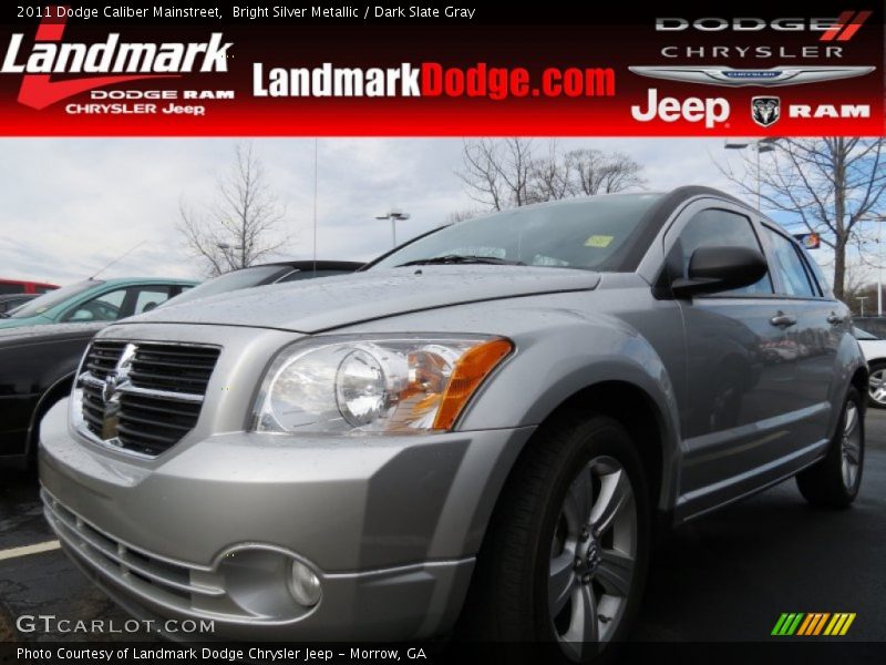 Bright Silver Metallic / Dark Slate Gray 2011 Dodge Caliber Mainstreet