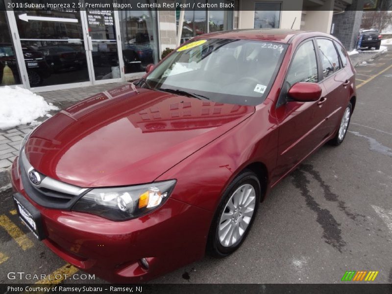 Camellia Red Pearl / Carbon Black 2011 Subaru Impreza 2.5i Premium Wagon