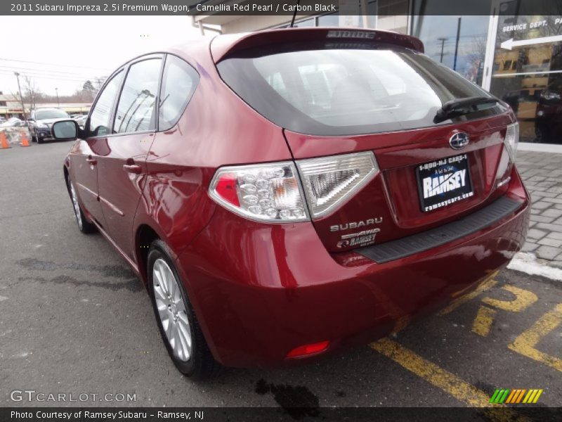 Camellia Red Pearl / Carbon Black 2011 Subaru Impreza 2.5i Premium Wagon