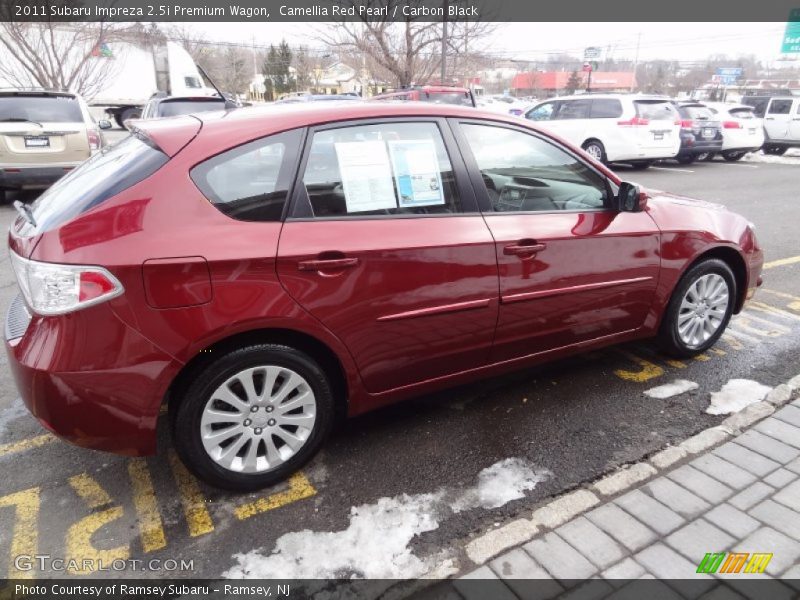 Camellia Red Pearl / Carbon Black 2011 Subaru Impreza 2.5i Premium Wagon