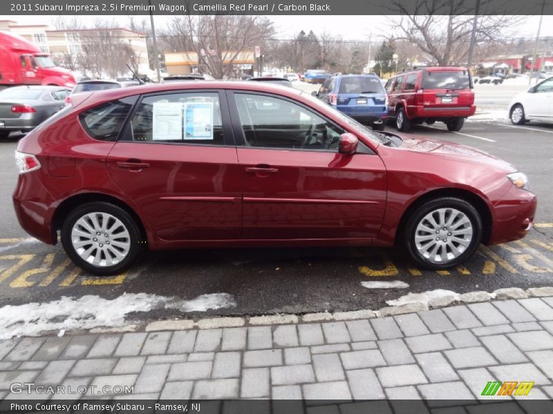 Camellia Red Pearl / Carbon Black 2011 Subaru Impreza 2.5i Premium Wagon