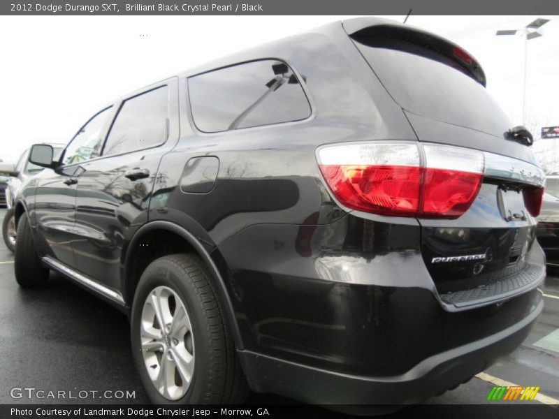 Brilliant Black Crystal Pearl / Black 2012 Dodge Durango SXT