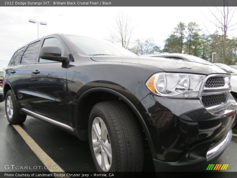 Brilliant Black Crystal Pearl / Black 2012 Dodge Durango SXT