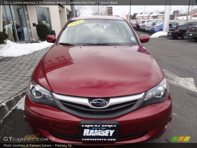 Camellia Red Pearl / Carbon Black 2011 Subaru Impreza 2.5i Premium Wagon