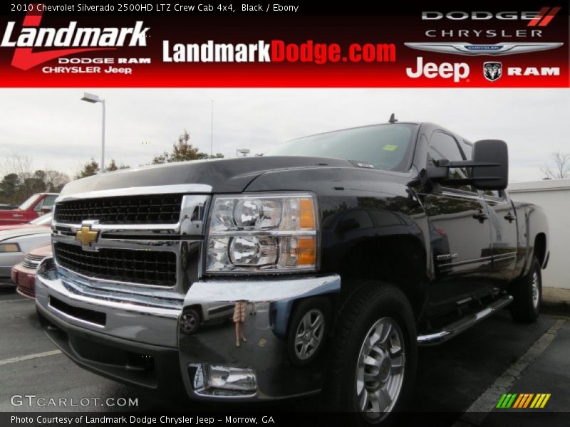 Black / Ebony 2010 Chevrolet Silverado 2500HD LTZ Crew Cab 4x4