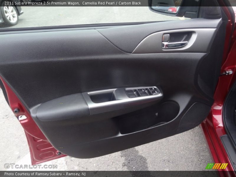 Camellia Red Pearl / Carbon Black 2011 Subaru Impreza 2.5i Premium Wagon