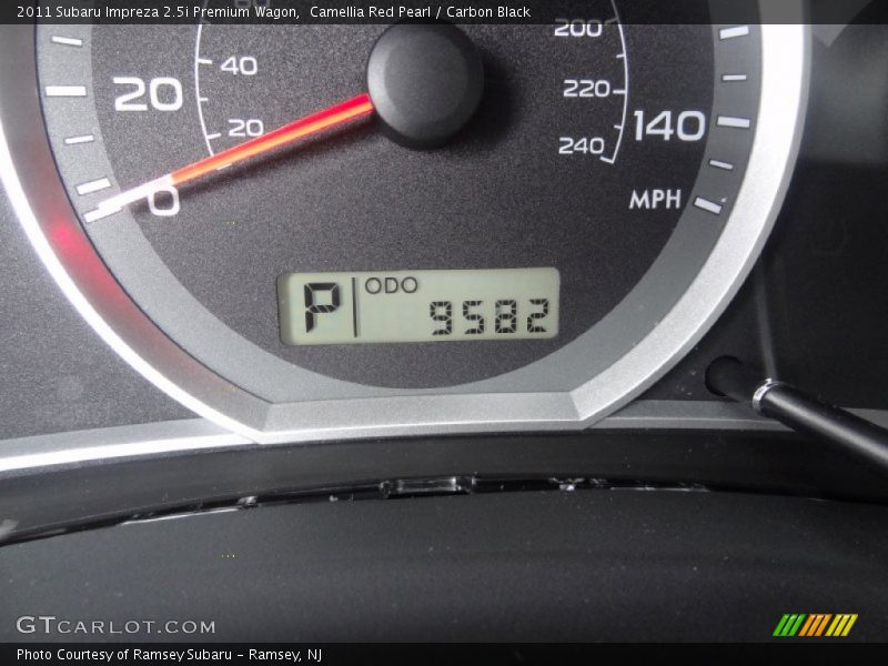 Camellia Red Pearl / Carbon Black 2011 Subaru Impreza 2.5i Premium Wagon