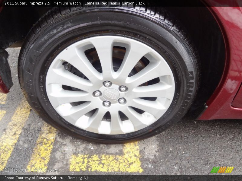 Camellia Red Pearl / Carbon Black 2011 Subaru Impreza 2.5i Premium Wagon