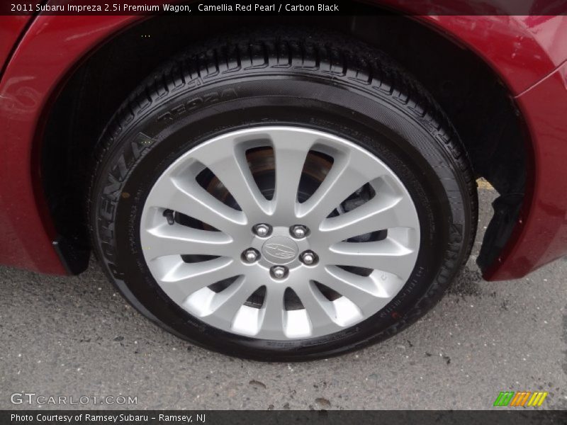 Camellia Red Pearl / Carbon Black 2011 Subaru Impreza 2.5i Premium Wagon