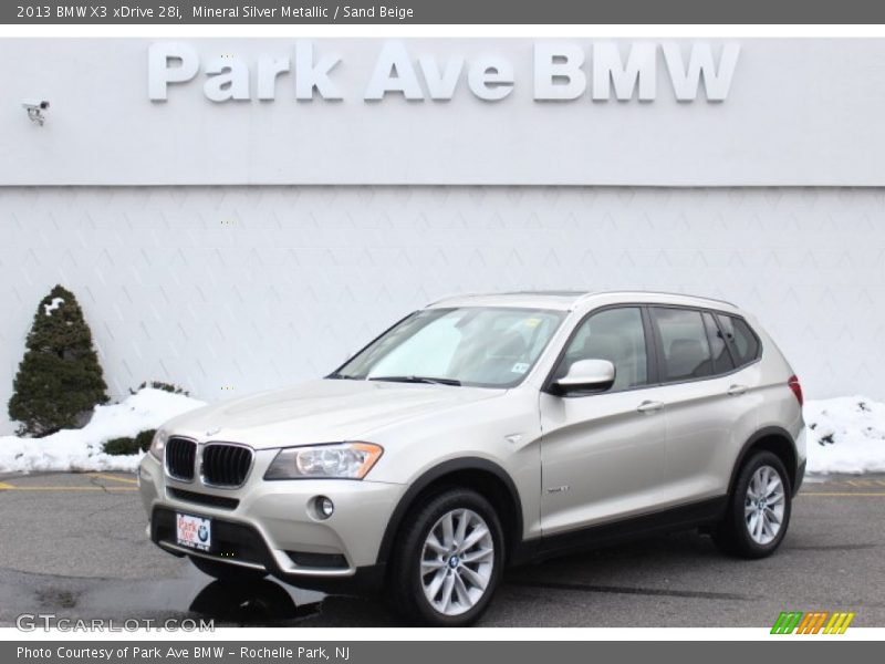Mineral Silver Metallic / Sand Beige 2013 BMW X3 xDrive 28i