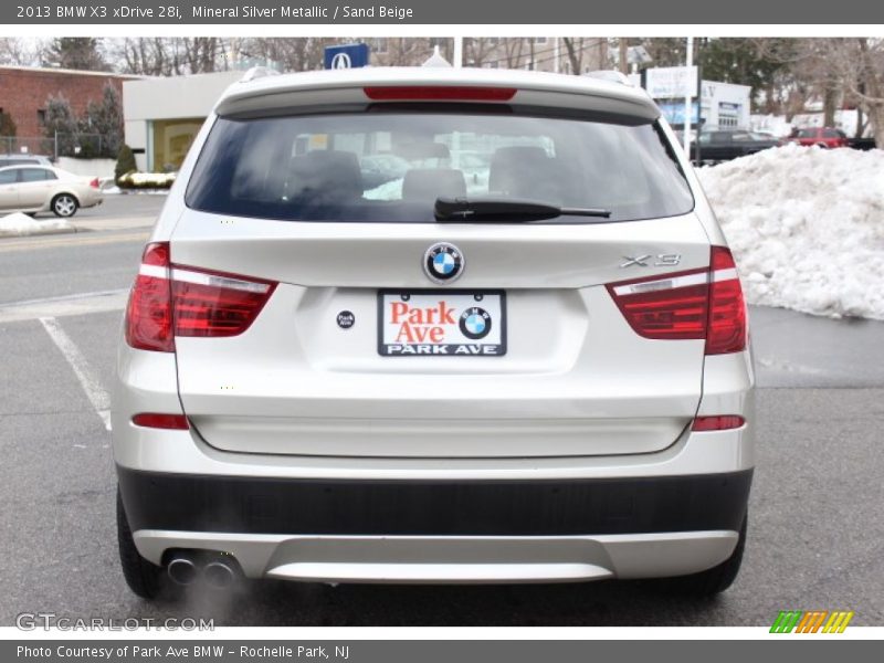 Mineral Silver Metallic / Sand Beige 2013 BMW X3 xDrive 28i