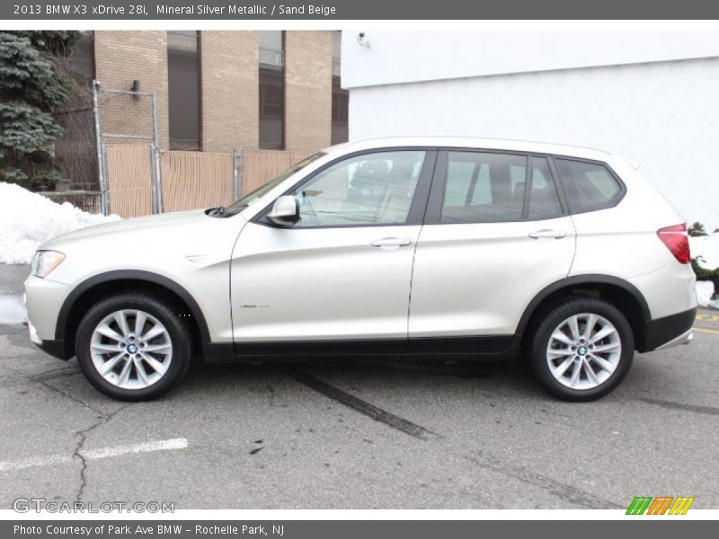 Mineral Silver Metallic / Sand Beige 2013 BMW X3 xDrive 28i