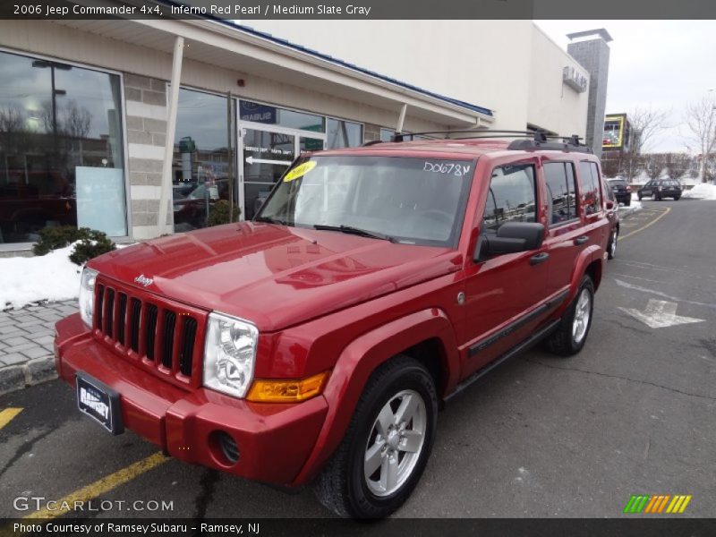 Inferno Red Pearl / Medium Slate Gray 2006 Jeep Commander 4x4