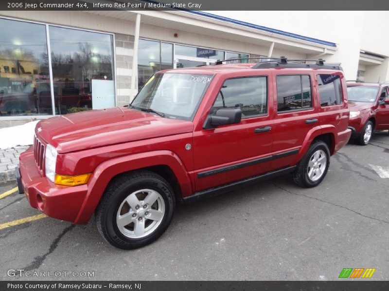 Inferno Red Pearl / Medium Slate Gray 2006 Jeep Commander 4x4