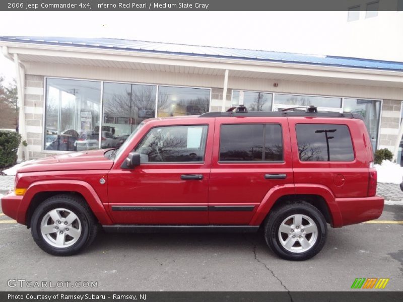 Inferno Red Pearl / Medium Slate Gray 2006 Jeep Commander 4x4