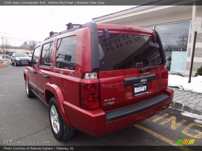 Inferno Red Pearl / Medium Slate Gray 2006 Jeep Commander 4x4