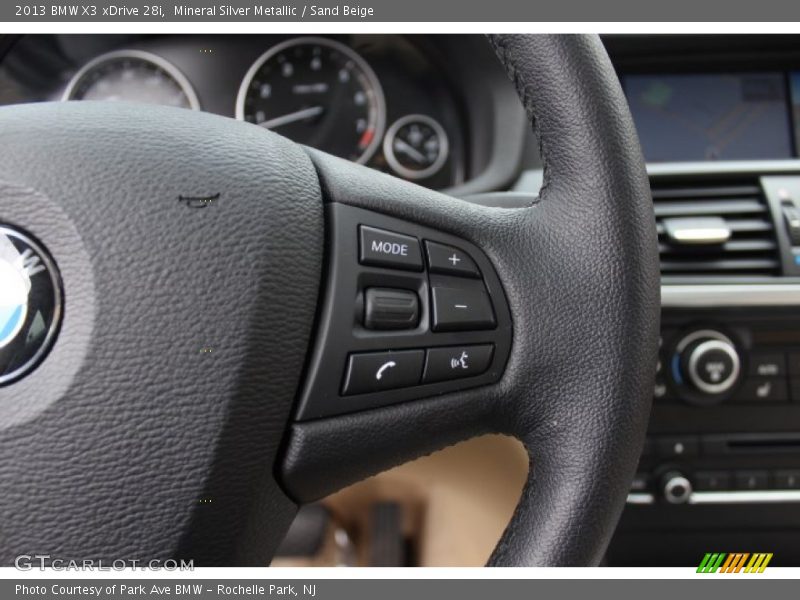 Mineral Silver Metallic / Sand Beige 2013 BMW X3 xDrive 28i