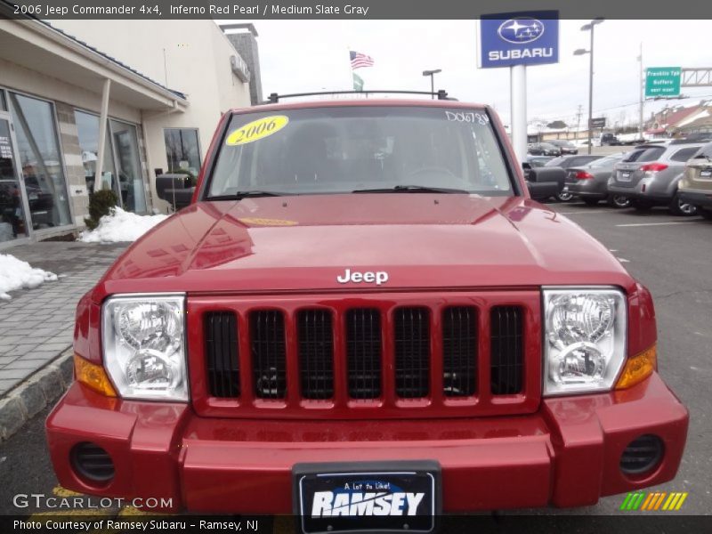 Inferno Red Pearl / Medium Slate Gray 2006 Jeep Commander 4x4