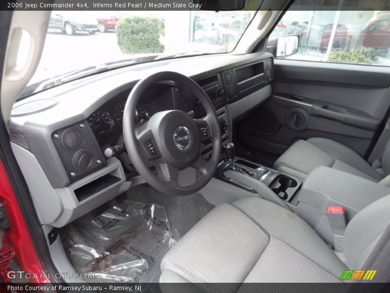 Inferno Red Pearl / Medium Slate Gray 2006 Jeep Commander 4x4
