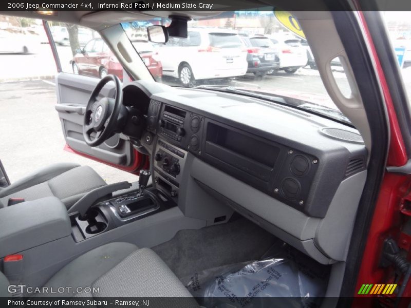 Inferno Red Pearl / Medium Slate Gray 2006 Jeep Commander 4x4